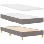 Cama con Box Spring y Colchón & LED Taupe 90x190 cm Tela | Foro24.es | Tu tienda online para hogar, jardín y más Foro24.es