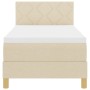 Cama con Base con Colchón y LED Crema 80x200 cm Tela | Foro24.es | Tu tienda online para hogar, jardín y más Foro24.es