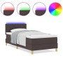 Cama con Somier con Colchón y LED Marrón Oscuro 90x200 cm Tela by , Beds and slatted bases - Ref: Foro24-3342488, Price: 298,...