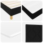 Cama con Base con Colchón y LED Negro 100x200 cm Tela | Foro24.es | Tu tienda online para hogar, jardín y más Foro24.es