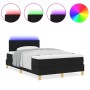 Cama con Base y Colchón & LED Negra 120x200 cm Tela by , Beds and slatted bases - Ref: Foro24-3342508, Price: 393,93 €, Disco...