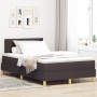 Cama con Base de Muelles con Colchón y LED Marrón Oscuro 120x200 cm Tela by , Beds and slatted bases - Ref: Foro24-3342509, P...