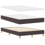 Cama con Base de Muelles con Colchón y LED Marrón Oscuro 120x200 cm Tela by , Beds and slatted bases - Ref: Foro24-3342509, P...