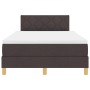 Cama con Base de Muelles con Colchón y LED Marrón Oscuro 120x200 cm Tela by , Beds and slatted bases - Ref: Foro24-3342509, P...