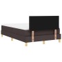 Cama con Base de Muelles con Colchón y LED Marrón Oscuro 120x200 cm Tela by , Beds and slatted bases - Ref: Foro24-3342509, P...