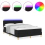 Cama con Base y Colchón LED Negra 140x200 cm Tela von , Betten und Lattenroste - Ref: Foro24-3342522, Preis: 462,95 €, Rabatt: %