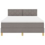 Cama con Box Spring y Colchón & LED Taupe 160x200 cm Tela | Foro24.es | Tu tienda online para hogar, jardín y más Foro24.es