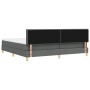 Cama con somier con colchón y LED gris oscuro 200x200 cm tela by , Beds and slatted bases - Ref: Foro24-3342542, Price: 574,4...