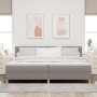 Cama con Somier, Colchón & LED Taupe 200x200 cm Tela by , Beds and slatted bases - Ref: Foro24-3342545, Price: 643,45 €, Disc...