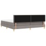 Cama con Somier, Colchón & LED Taupe 200x200 cm Tela by , Beds and slatted bases - Ref: Foro24-3342545, Price: 643,45 €, Disc...