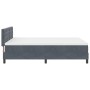 Cama Box Spring con colchón y LED Gris Oscuro 140x190 cm Terciopelo by , Beds and slatted bases - Ref: Foro24-3342585, Price:...