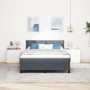 Cama Box Spring con colchón y LED Gris Oscuro 140x190 cm Terciopelo by , Beds and slatted bases - Ref: Foro24-3342717, Price:...