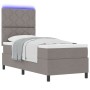 Cama con Base de Muelles y Colchón con Luz LED Taupe 80x200 cm Tela | Foro24.es | Tu tienda online para hogar, jardín y más Foro24.es