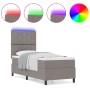 Cama con Base de Muelles y Colchón con Luz LED Taupe 80x200 cm Tela | Foro24.es | Tu tienda online para hogar, jardín y más Foro24.es