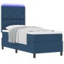 Cama con Resortes y Colchón y LED Azul 80x200 cm Tela by , Beds and slatted bases - Ref: Foro24-3342906, Price: 359,03 €, Dis...