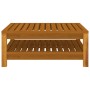 Muebles de jardín 5 pzas cojines madera maciza de acacia