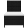 Cama con base de muelles con colchón & LED negra 90x190 cm de tela by , Beds and slatted bases - Ref: Foro24-3342909, Price: ...
