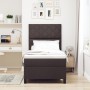 Cama con base con colchón & LED marrón oscuro 90x190 cm tela | Foro24.es | Tu tienda online para hogar, jardín y más Foro24.es