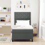 Cama Box Spring con Colchón y Luz LED Gris Oscuro 90x200 cm Tela | Foro24.es | Tu tienda online para hogar, jardín y más Foro24.es