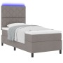 Cama con somier con colchón & LED taupe 100x200 cm de tela by , Beds and slatted bases - Ref: Foro24-3342925, Price: 384,60 €...