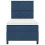 Cama Box Spring con Colchón y Luz LED Azul 100x200 cm Tela by , Beds and slatted bases - Ref: Foro24-3342927, Price: 385,29 €...