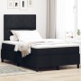 Cama con muelles ensacados con colchón & luz LED negra 120x200 cm tela by , Beds and slatted bases - Ref: Foro24-3342937, Pri...