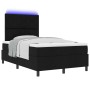 Cama con muelles ensacados con colchón & luz LED negra 120x200 cm tela by , Beds and slatted bases - Ref: Foro24-3342937, Pri...