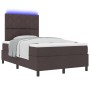 Cama con somier y colchón & LED marrón oscuro 120x200 cm tela | Foro24.es | Tu tienda online para hogar, jardín y más Foro24.es