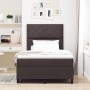 Cama con somier y colchón & LED marrón oscuro 120x200 cm tela | Foro24.es | Tu tienda online para hogar, jardín y más Foro24.es