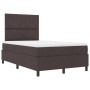 Cama con somier y colchón & LED marrón oscuro 120x200 cm tela | Foro24.es | Tu tienda online para hogar, jardín y más Foro24.es