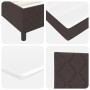 Cama con somier y colchón & LED marrón oscuro 120x200 cm tela | Foro24.es | Tu tienda online para hogar, jardín y más Foro24.es