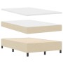 Cama con Base de Muelles y Colchón & LED Color Crema 120x200 cm Tela by , Beds and slatted bases - Ref: Foro24-3342940, Price...