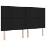 Cama con base en caja con colchón y LED negra 180x200 cm tela by , Beds and slatted bases - Ref: Foro24-3342965, Price: 648,0...