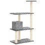 Katzenkratzbaum mit hellgrauen Sisalstämmen 119 cm von vidaXL, Katzenmöbel - Ref: Foro24-171519, Preis: 44,09 €, Rabatt: %