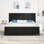 Cama con Somier con Colchón y LED Negra 200x200 cm Tela von , Betten und Lattenroste - Ref: Foro24-3342972, Preis: 678,71 €, ...