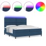 Cama Individual con Colchón y Luz LED Azul 200x200 cm Tela by , Beds and slatted bases - Ref: Foro24-3342976, Price: 703,34 €...