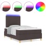 Cama con Somier con Colchón & LED Marrón Oscuro 120x190 cm de Tela | Foro24.es | Tu tienda online para hogar, jardín y más Foro24.es