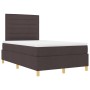 Cama con Somier con Colchón & LED Marrón Oscuro 120x190 cm de Tela | Foro24.es | Tu tienda online para hogar, jardín y más Foro24.es