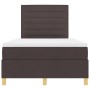 Cama con Somier con Colchón & LED Marrón Oscuro 120x190 cm de Tela | Foro24.es | Tu tienda online para hogar, jardín y más Foro24.es