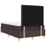 Cama con Somier con Colchón & LED Marrón Oscuro 120x190 cm de Tela | Foro24.es | Tu tienda online para hogar, jardín y más Foro24.es