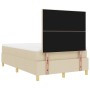 Cama con Base de Resortes y Colchón & LED Crema 120x190 cm Tela | Foro24.es | Tu tienda online para hogar, jardín y más Foro24.es