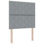 Cama tapizada con colchón y luz LED gris claro 90x190 cm de tela | Foro24.es | Tu tienda online para hogar, jardín y más Foro24.es