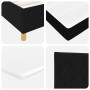 Cama con somier negra con colchón y LED 90x200 cm tela by , Beds and slatted bases - Ref: Foro24-3343147, Price: 322,14 €, Di...