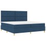 Cama con somier con colchón y LED azul 200x200 cm tela von , Betten und Lattenroste - Ref: Foro24-3343207, Preis: 675,83 €, R...