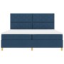 Cama con somier con colchón y LED azul 200x200 cm tela von , Betten und Lattenroste - Ref: Foro24-3343207, Preis: 675,83 €, R...