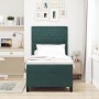 Cama Box Spring con colchón y LED Verde Oscuro 90x190 cm Terciopelo | Foro24.es | Tu tienda online para hogar, jardín y más Foro24.es