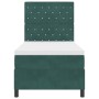 Cama Box Spring con colchón y LED Verde Oscuro 90x190 cm Terciopelo | Foro24.es | Tu tienda online para hogar, jardín y más Foro24.es