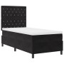 Cama con somier y colchón con LED Negro 100x200 cm Terciopelo by , Beds and slatted bases - Ref: Foro24-3343228, Price: 342,2...