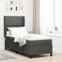 Cama Box Spring con colchón y LED Gris Oscuro 90x190 cm Tela by , Beds and slatted bases - Ref: Foro24-3343540, Price: 354,76...