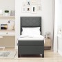 Cama Box Spring con colchón y LED Gris Oscuro 90x190 cm Tela by , Beds and slatted bases - Ref: Foro24-3343540, Price: 354,76...